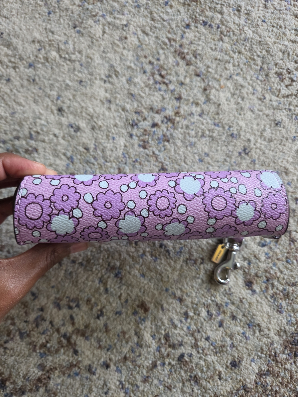 Coach Purple Floral Sunglasses Case - Picture 4 of 7